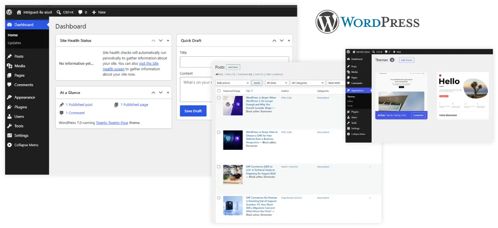 Wordpress vs. strapi